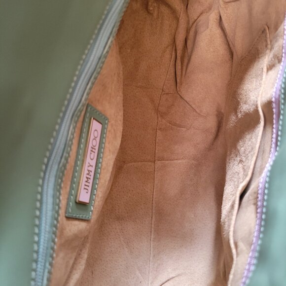 Jimmy Choo Luxury‎ Handbag Light Green with Gold Accents - Picture 9 of 9